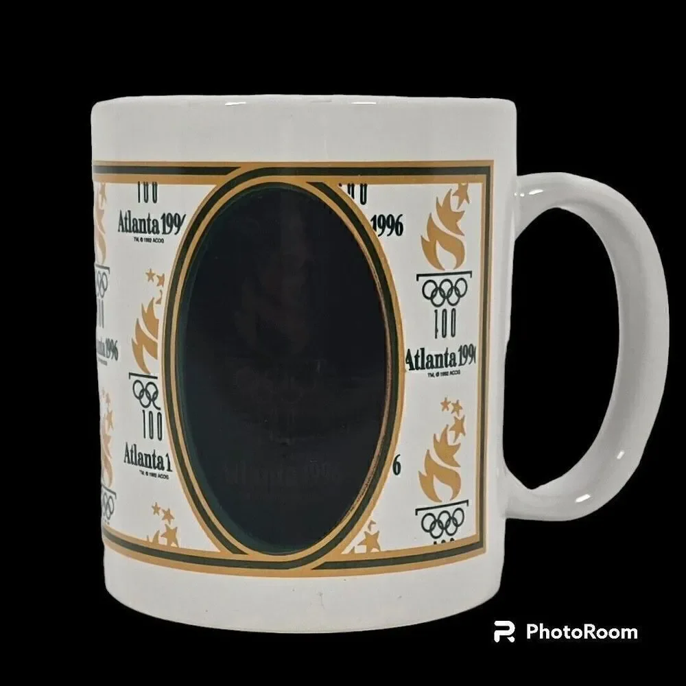 Vintage 1996 Atlanta Olympics Torch Ceramic Mug Heat Activated Color Changing - Picture 4 of 9